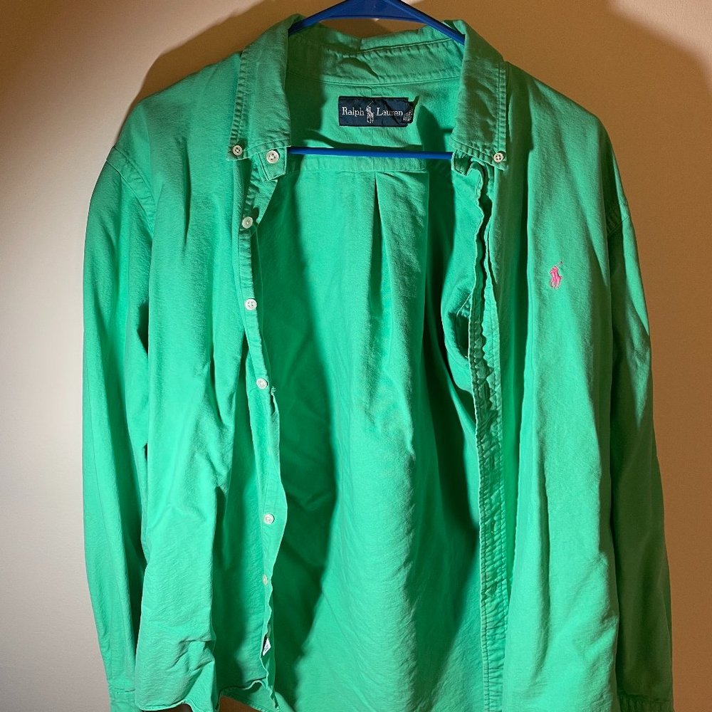 Green Polo by Ralph Lauren Button Down Shirt
